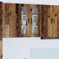 Keukenkast aan de muur Oud Hout 60 x 31 x 80 cm Bewerkt hout
