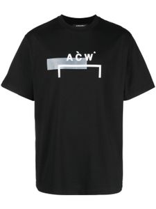 A-COLD-WALL* t-shirt à logo imprimé - Noir