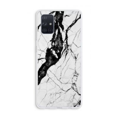Witte marmer 2: Galaxy A71 Transparant Hoesje