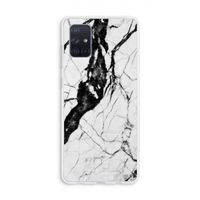Witte marmer 2: Galaxy A71 Transparant Hoesje