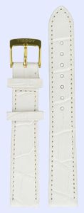 Horlogeband Tissot T600027499 Leder Wit 16mm