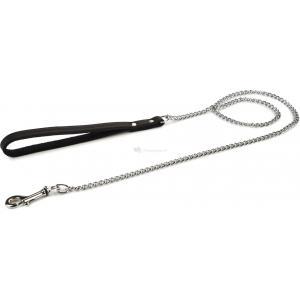 Beeztees 736420 1,12 m Zwart, Zilver Leer Hond Standaard riem