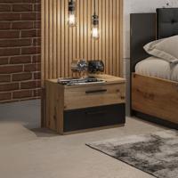 Home365 Nachtkastje met Lades Siena - Naturel