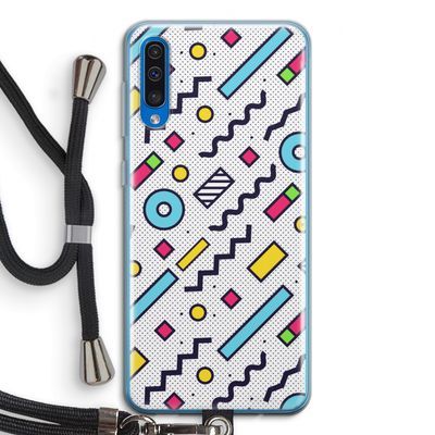 8-bit N°8: Samsung Galaxy A50 Transparant Hoesje met koord