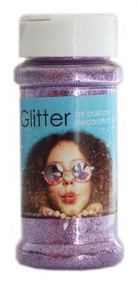 Globos glitter 100 gram kunststof lila Globos glitter 100 gram kunststof lila