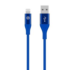 Celly - USB-Lightning Kabel 1 meter, Blauw - Celly