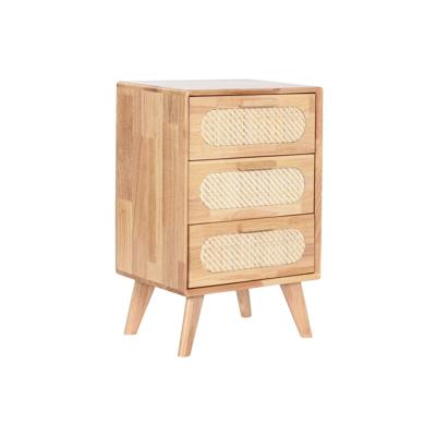Ladekast Home ESPRIT Natuurlijk Metaal Rubberwood 40 x 30 x 63 cm