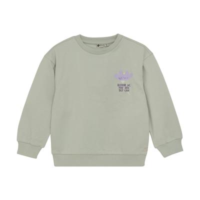 Daily7 winter sweater meisjes - groen - backprint