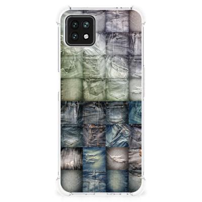 Anti Shock Bumper Case OPPO A53 5G | A73 5G Spijkerbroeken Anti Shock Bumper Case OPPO A53 5G | A73 5G Spijkerbroeken
