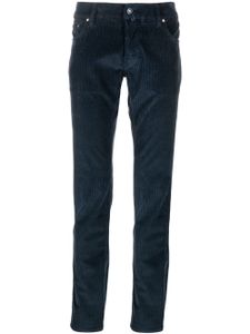 Jacob Cohën pantalon droit en velours côtelé - Bleu