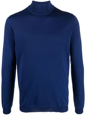 GOES BOTANICAL pull en maille à col roulé - Bleu
