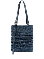 Benedetta Bruzziches grand sac cabas Lollo à ornements en cristal - Bleu