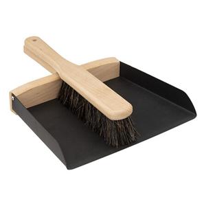 5Five Stoffer en blik - metaal/hout - 30 x 24 cm - Een schoonmaak topper