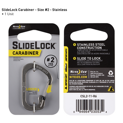 Nite ize R #2 Slidelock Carabine Stainless Steel