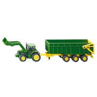 Siku 1843 John Deere Met Aanhangwagen 1:87 - thumbnail