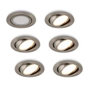 LED-inbouwspot Opaco RVS 5W dimbaar IP54