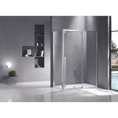 Saniclass Neptune Schuifdeur - 150x200cm - softclose - links/rechts - gepolijst zilver SNI6121-150S