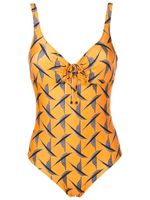 Lygia & Nanny maillot de bain Rosa à détail de laçage - Orange