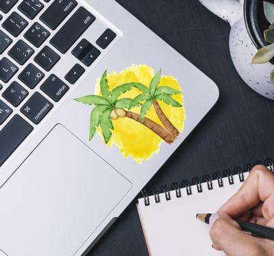 Muursticker boom palmboompjes