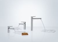 Wastafelmengkraan Talis E 110 HansGrohe Eengreeps met Push-Open Afvoer Chroom - thumbnail