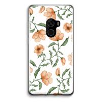 Peachy flowers: Xiaomi Mi Mix 2 Transparant Hoesje - thumbnail