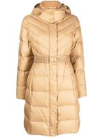 TWINSET hooded belted puffer coat - Tons neutres - thumbnail