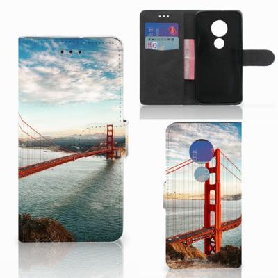 Motorola Moto G7 Play | Flip Cover | Golden Gate Bridge