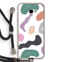 Memphis Shapes: Samsung Galaxy J4 Plus Transparant Hoesje met koord