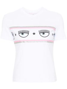 Chiara Ferragni t-shirt à imprimé Maxi Logo - Blanc