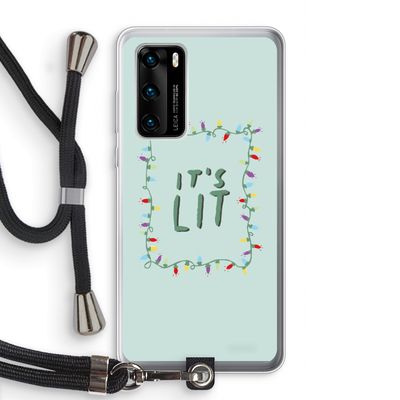 It's Lit: Huawei P40 Transparant Hoesje met koord
