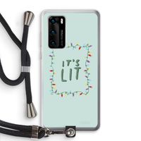 It's Lit: Huawei P40 Transparant Hoesje met koord