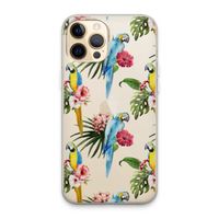 Kleurrijke papegaaien: iPhone 13 Pro Max Transparant Hoesje