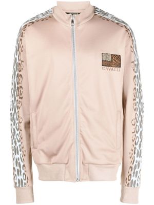 Roberto Cavalli veste zippée à motif léopard - Tons neutres