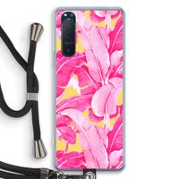 Pink Banana: Sony Xperia 5 II Transparant Hoesje met koord