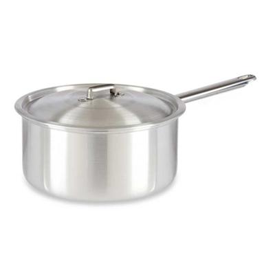 Kinvara Steelpan - zilverkleurig - 41x24x12 cm - 4 liter - aluminium - met deksel - sauspan/ juspan