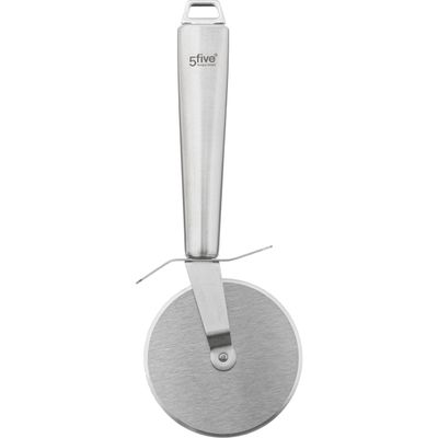 Pizza snijder-wiel de luxe - zilverkleurig - RVS - 23 cm