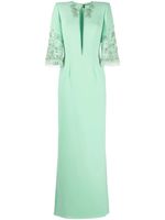 Jenny Packham robe à ornements de perles - Vert