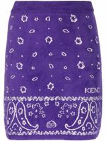 Kenzo jupe évasée à motif cachemire - Violet