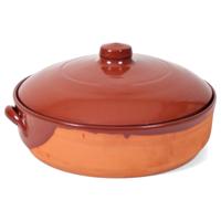 Salamanca Ovenschaal - met deksel - 30 x 12 cm - steen - braadpannen