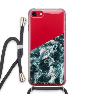 Zee golf: iPhone SE 2020 Transparant Hoesje met koord