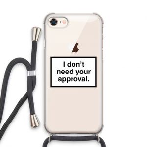Don't need approval: iPhone 8 Transparant Hoesje met koord