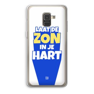 Laat de zon in je hart: Samsung Galaxy A8 (2018) Transparant Hoesje
