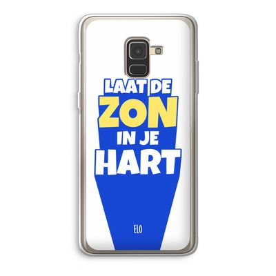 Laat de zon in je hart: Samsung Galaxy A8 (2018) Transparant Hoesje