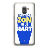 Laat de zon in je hart: Samsung Galaxy A8 (2018) Transparant Hoesje