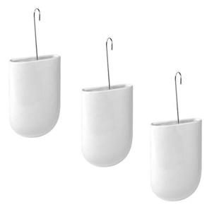 Radiator luchtbevochtigers - Pakket van 4x stuks - wit - met haak - 13,5 cm