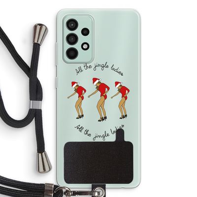 Jingle Ladies: Samsung Galaxy A52s 5G Transparant Hoesje met koord
