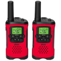 Walkie-Talkie Set | 2 Handsets | Tot 7 km | Frequentiekanalen: 8 | PTT / VOX | 24 uur stand-by | Hoofdtelefoonuitgang | Ingebouwde zaklamp | Rood
