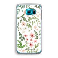 Botanical sweet flower heaven: Samsung Galaxy S6 Transparant Hoesje