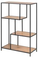 Boekenkast Bronx MDF Naturel 77x114cm - Giga Living