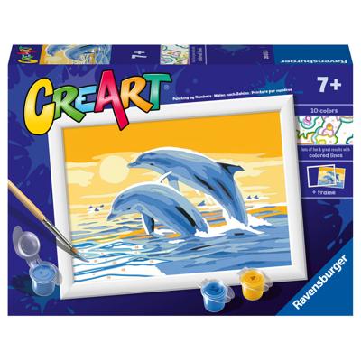 Ravensburger CreArt Schilderen op nummer heerlijke dolfijnen
